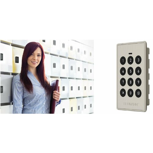 Замок мебельный электронный кодовый в комплекте с клавиатурой, Lehmann, Германия