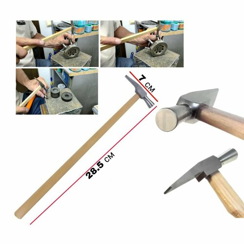 Молоток зуботехнический стальной на деревянной ручке предназначается для работы с металлическими моделями. от NeoLife