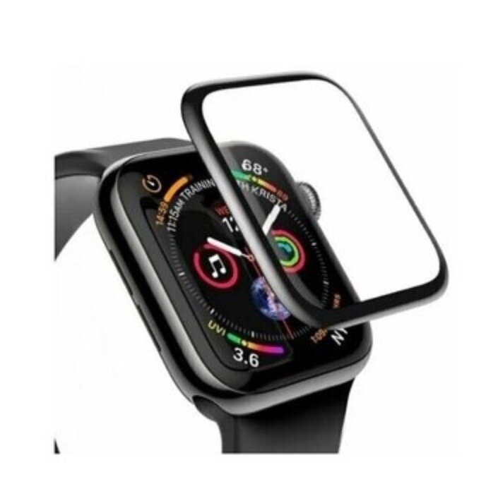 Защитное стекло для Apple Watch series 38мм (Baseus Full-screen Curved Tempered Film SGAPWA4-D01) (черный)