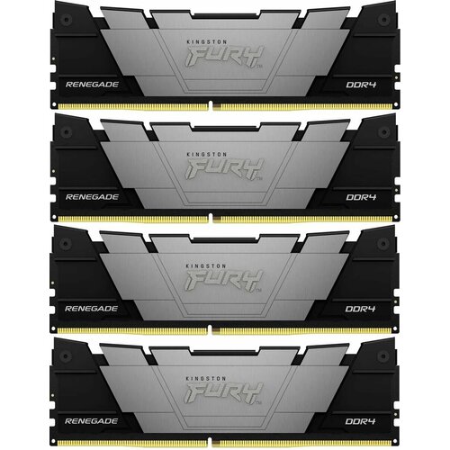 Оперативная память Kingston Fury Renegade Black KF432C16RB2K432 DDR4 - 4x 8ГБ 3200МГц DIMM Ret 13104₽