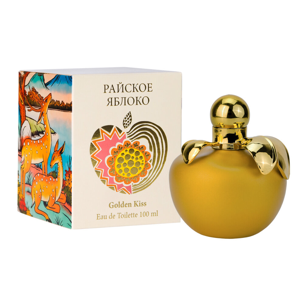 Туалетная вода женская Райское яблоко Golden Kiss, 100 мл (по мотивам J'Adore Dior (C.Dior)