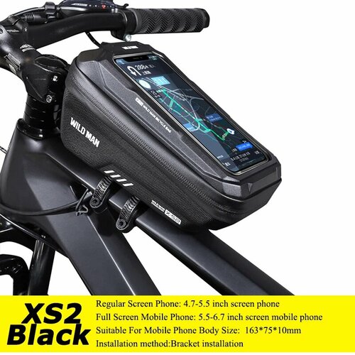 WILD MAN Велосипедная сумка XS2 черная для телефона 47-67 дюймов Черный 1305₽