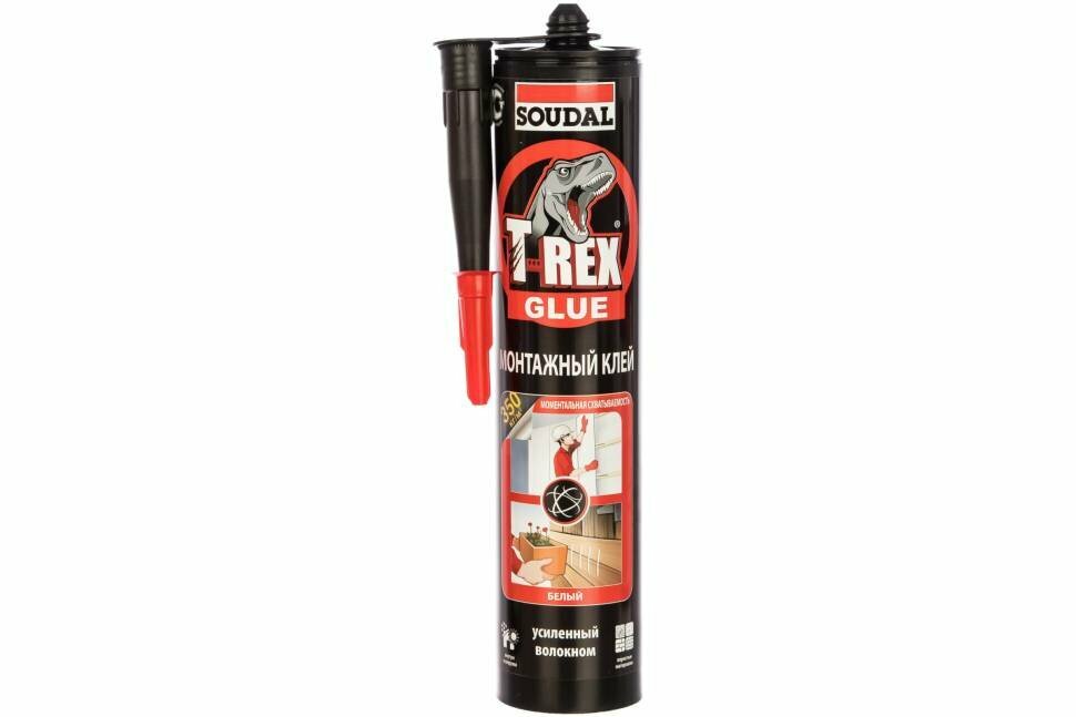 Монтажный клей SOUDAL T-REX моментальная схватываемость 380 г Белый RED old 134923