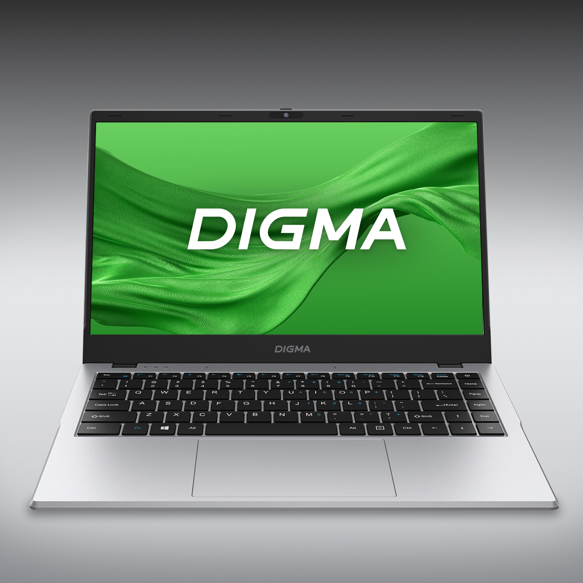 Digma EVE C4801, 14", IPS, Intel N100, LPDDR5 8ГБ, SSD 256ГБ, Intel UHD Graphics интегрированное, серебристый (dn14n1-8cxw01)