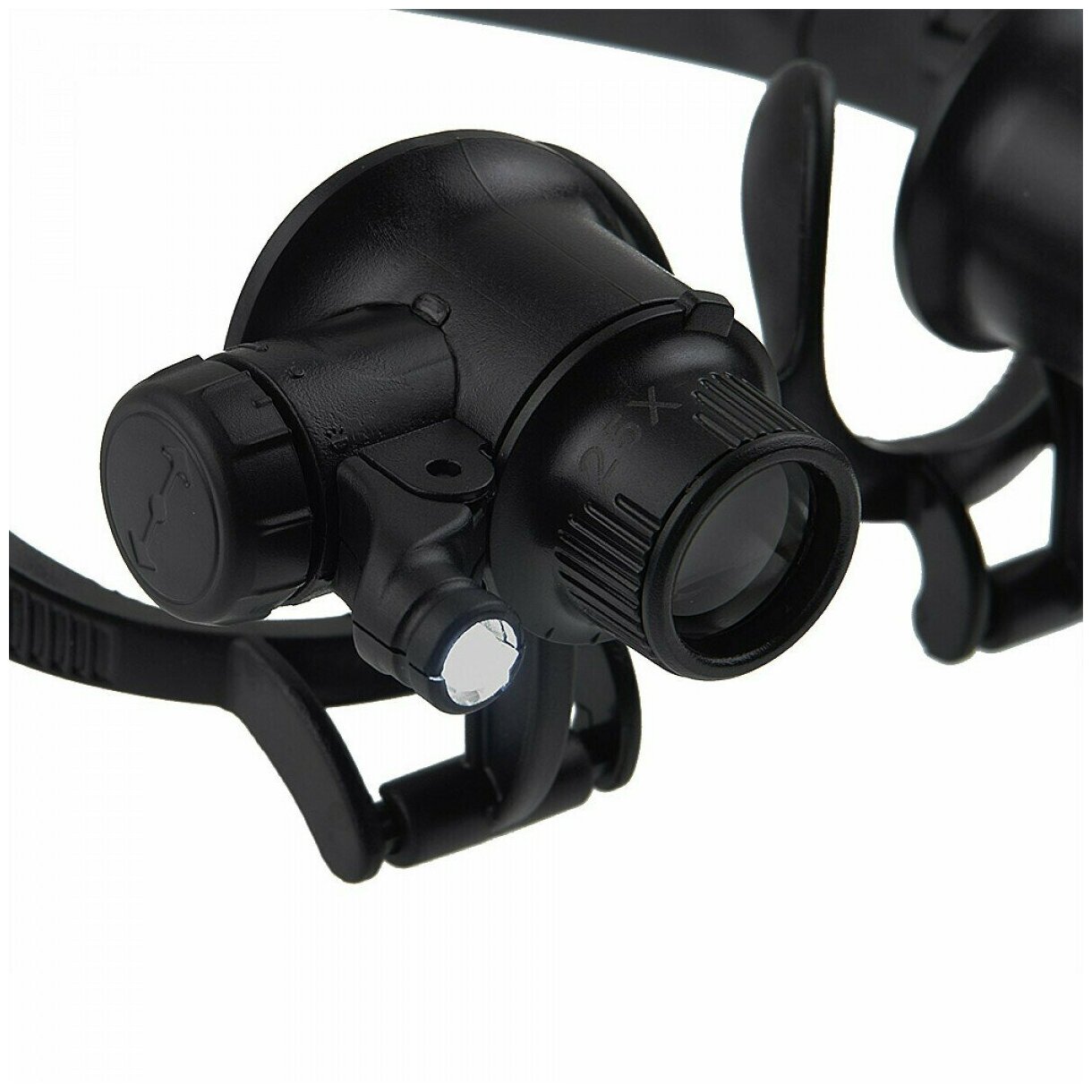 Лупа-очки Veber 9892G (10х, 15х, 20х, 25х), с подсветкой, для ремонта, ювелирная, часовая — фото 1