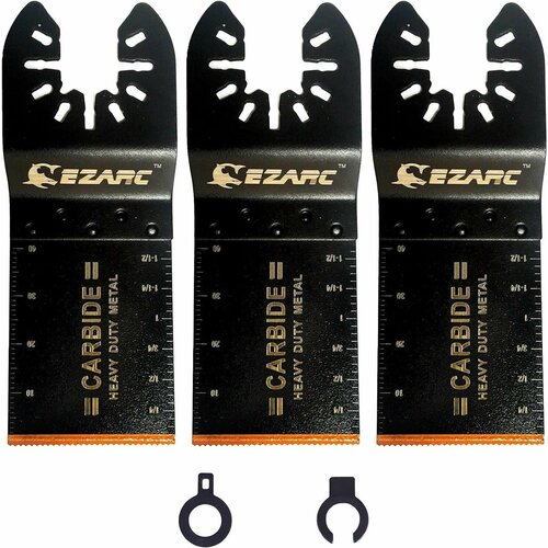 Прямые карбидные насадки EZARC по сложным металлам для реноватора, полотна пильные 3 шт.