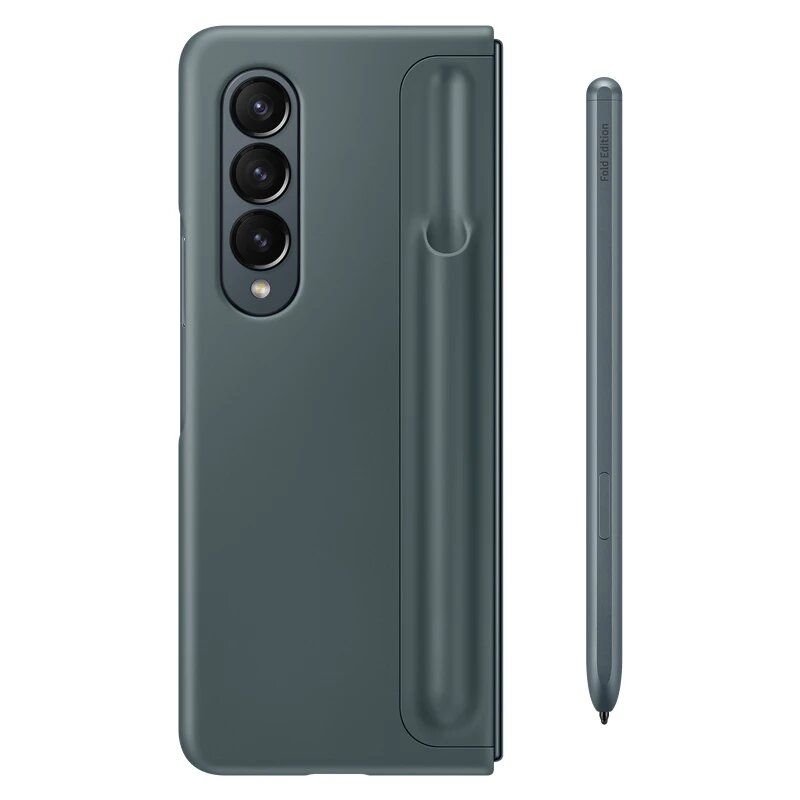 Чехол Samsung Galaxy Z Fold 4 серый с S Pen