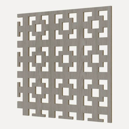 Изображение товара Перфорированная Панель Cosca Дамаско ХДФ Дуб Серый В1030хШ695 мм / Коска.