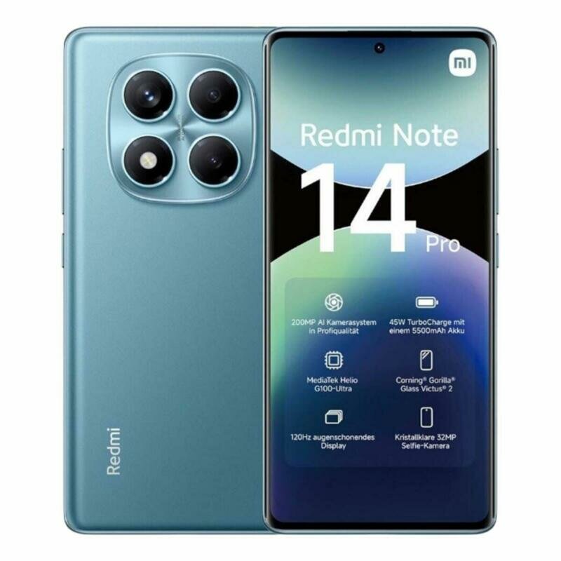 Смартфон Xiaomi Redmi Note 14 Pro 12/512Gb Ocean Blue (Синий)