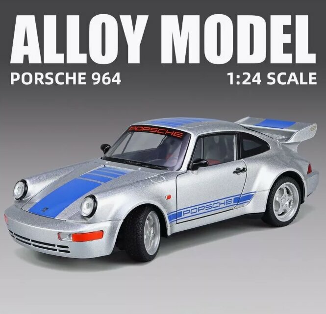 Машинка игрушка Porshe Carrera RS металлическая с звуковыми и световыми эффектами 1:24