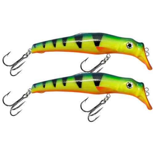 фото Воблер для рыбалки aqua твин 105mm, вес - 13,0g, цвет 015 (голубая спинка) (набор 2 шт)