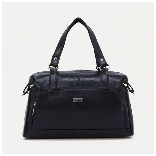 фото Саквояж, отдел на молнии, 2 наружных кармана, регулируемый ремень, цвет чёрный нет бренда