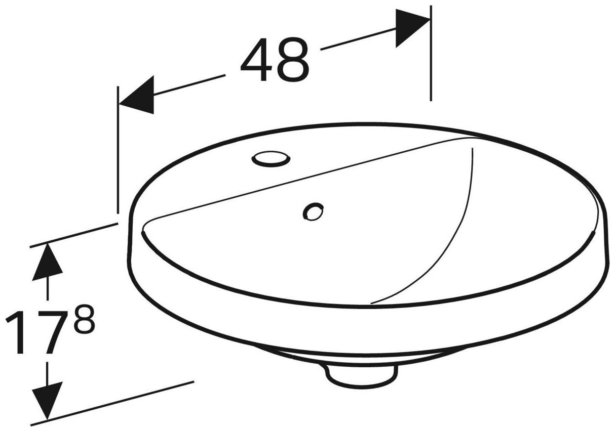 Мини-раковина GEBERIT VariForm 500.704.01.2 - фотография № 7