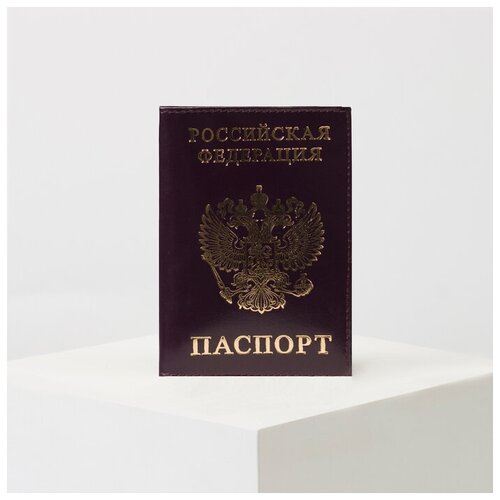 Обложка для паспорта , фиолетовый для паспорта мастер к натуральная кожа фиолетовый