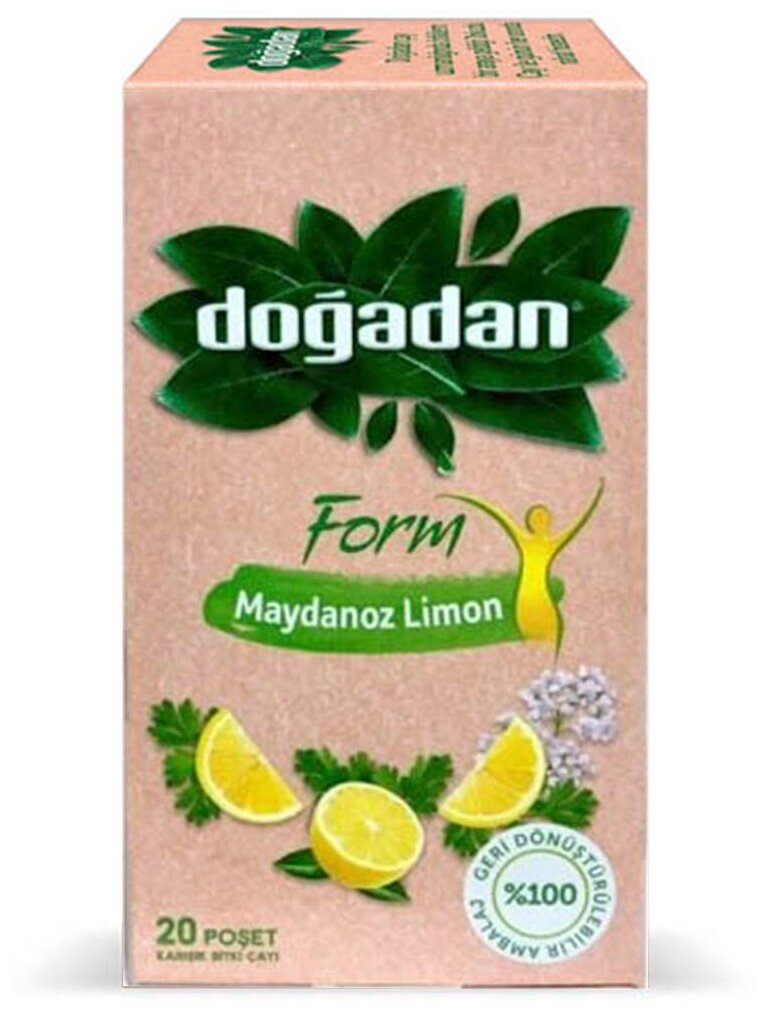 Чай для похудения микс трав с листьями петрушки и лимоном 20 пакетиков DOGADAN