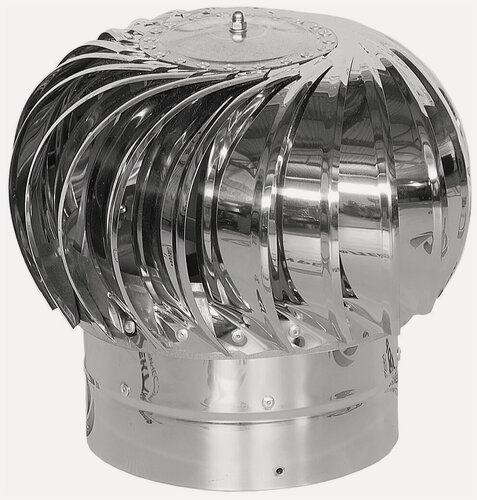 Изображение товара Турбодефлектор Росвенторг ТД-200, нержавеющая сталь, круглое сечение, 200мм