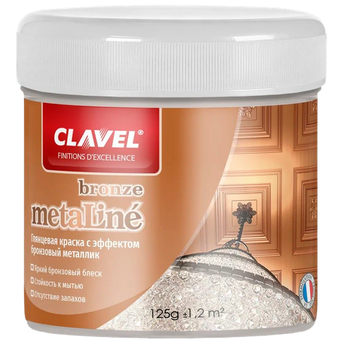 Краска акриловая Clavel Metaline bronze 0.13 кг