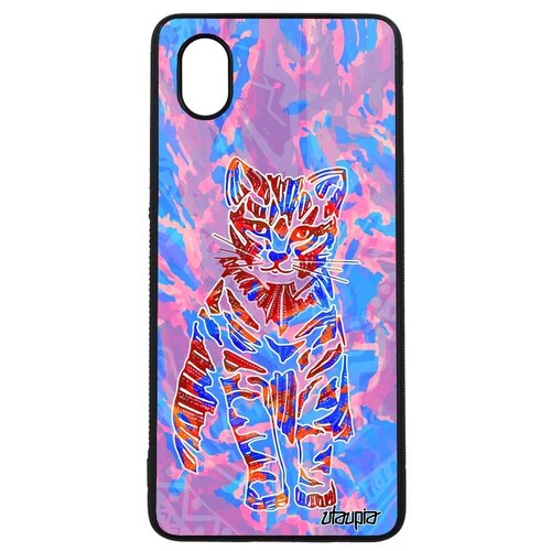фото Противоударный чехол на смартфон // samsung galaxy a01 // "кот" cat бенгальский, utaupia, розовый