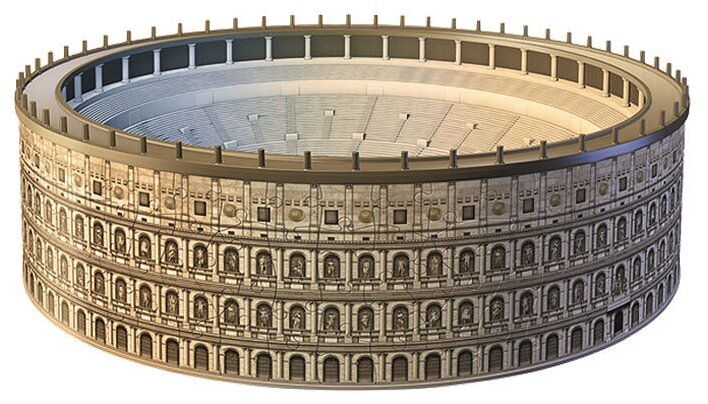 Пазл 3D Ravensburger Колизей в Риме, 216 деталей