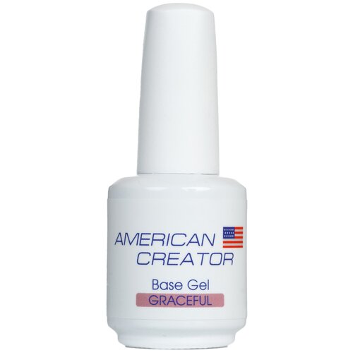 База для ногтей камуфлирующая American Creator Base Gel Milky Glow, 15 мл