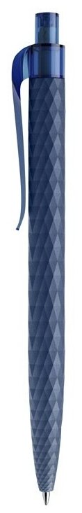 Ручка пластиковая шариковая Prodir "QS 01 PRT" софт-тач, цвет синий