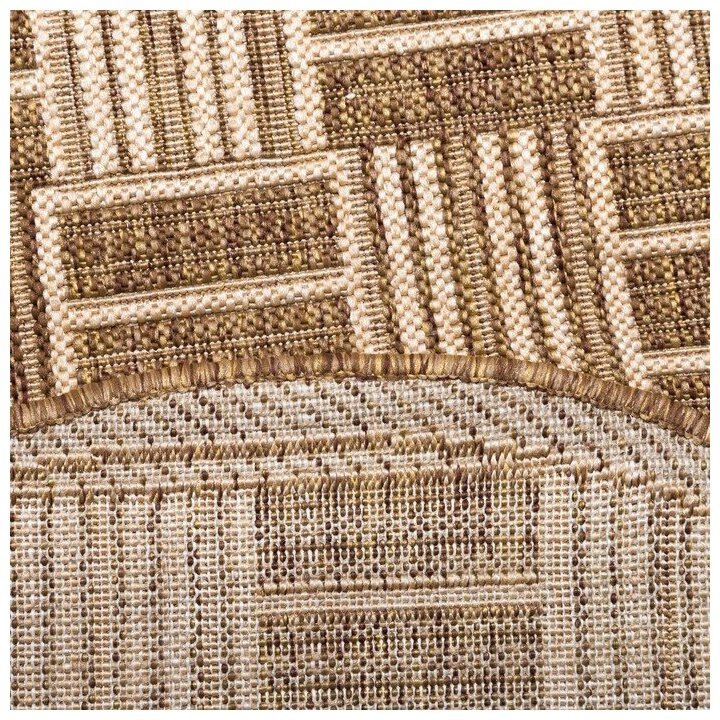 Ковер Люберецкие ковры Эко 7917-23, бежевый/коричневый, 1.5 х 0.8 м - фотография № 10