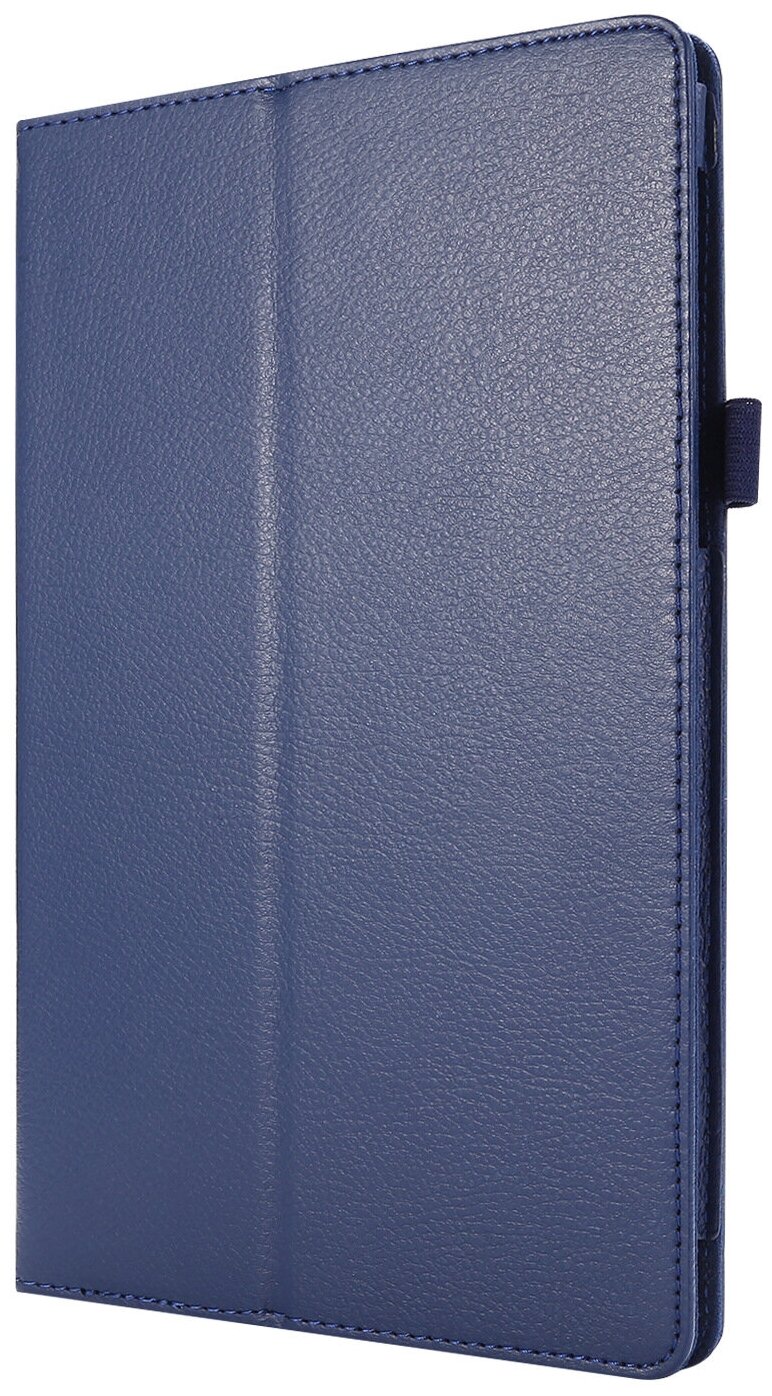 Чехол-обложка MyPads для Samsung Galaxy Tab S6 Lite 10.4 SM-P610 / P615 / S6 Lite 2022 Edition (SM-P613) с подставкой синий кожаный