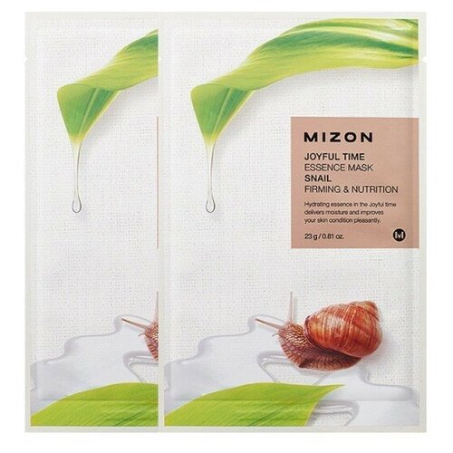 Тканевая маска для лица с экстрактом улиточного муцина MIZON Joyful Time Essence Mask Snail, 23 г