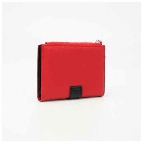 фото Кошелёк, отдел на кнопке, цвет красный нет бренда