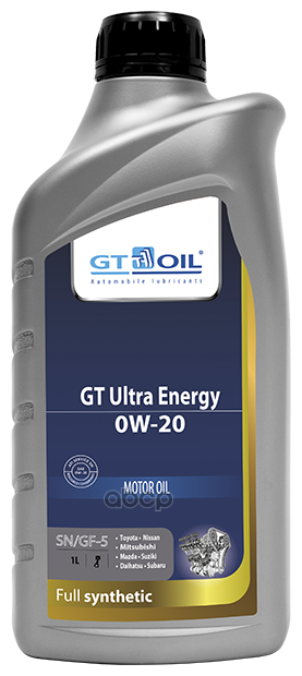 GT OIL Масло Моторное 0w20 Gt Oil 1л Синтетика Gt Ultra Energy Api Sp/Gf-6a (Бензин)