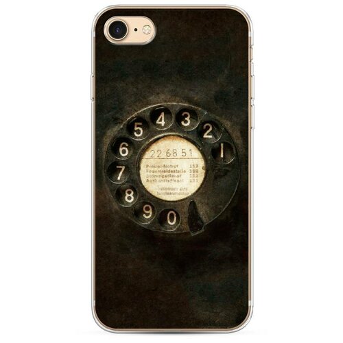 фото Силиконовый чехол "старинный телефон" на apple iphone 8 / айфон 8 case place
