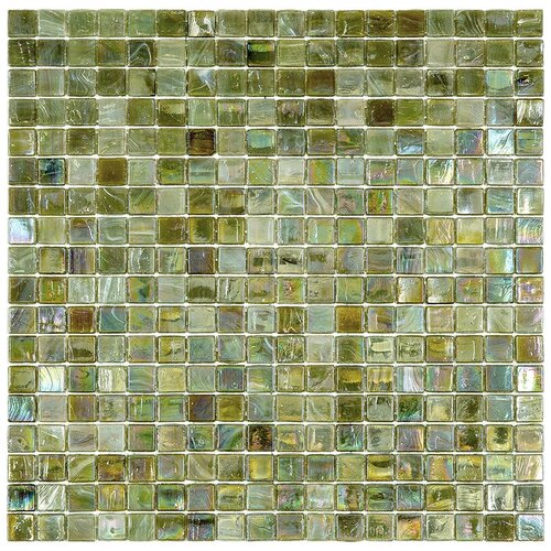 Мозаика одноцветная чип 15 стекло Alma NB-BR609 коричневый квадрат глянцевый перламутр