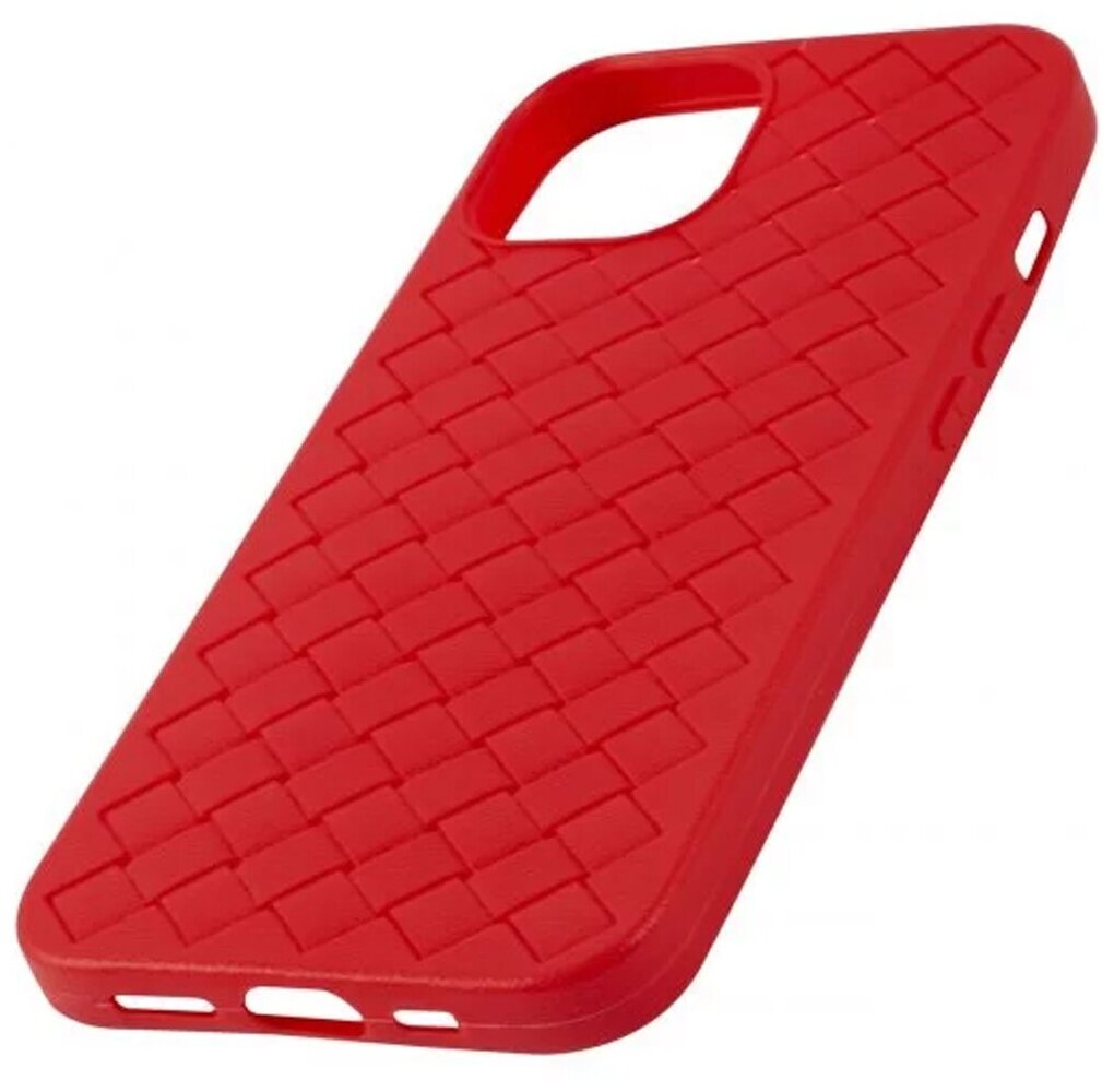 Чехол накладка UNBROKE braided case для iPhone 13 Pro Max, красная - фото №4