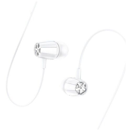 фото Наушники m88, graceful universal earphones with mic, hoco, вакуумные с микрофоном, белые