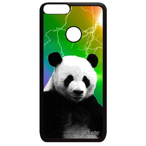 фото Дизайнерский чехол на мобильный // huawei p smart 2018 // "большая панда" детеныш тибет, utaupia, цветной