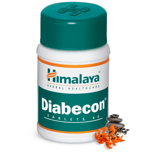 Таблетки Диабекон Двойная сила Хималая Хербалс (Diabecon DS Himalaya Herbals) при диабете и для контроля уровня сахара в крови, 60 таб