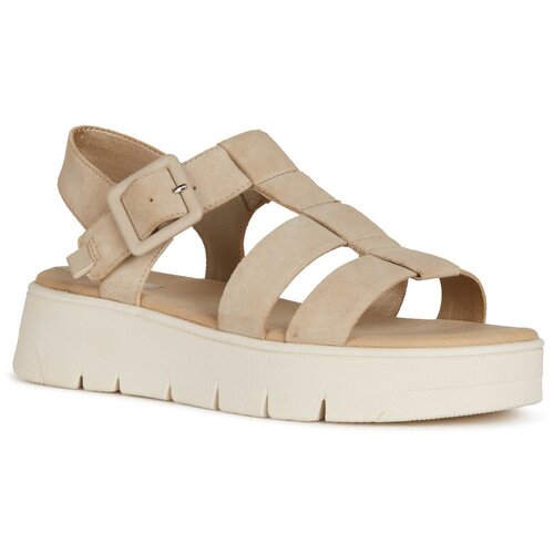 фото Туфли летние открытые geox для женщин d dandra 40 цвет бежевый, размер 39