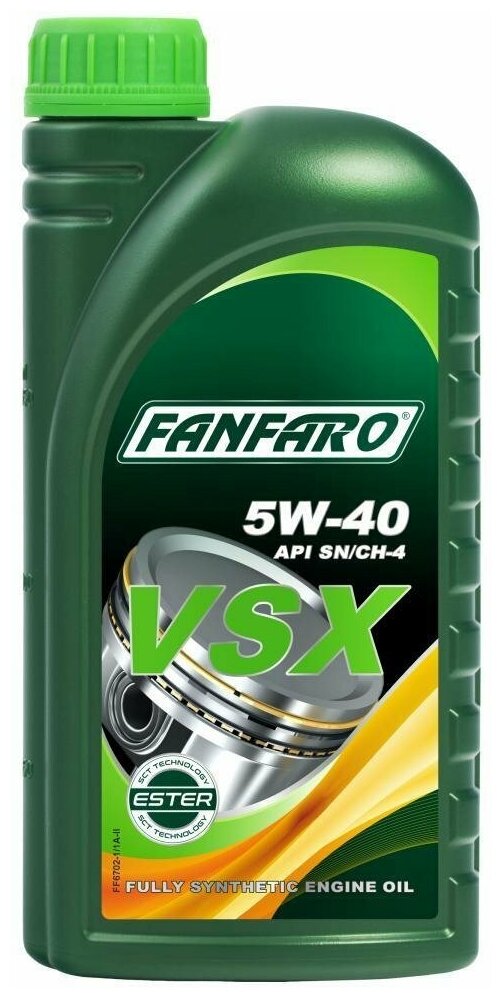 Синтетическое моторное масло FANFARO VSX 5W-40