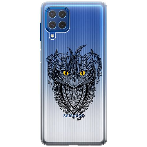 Силиконовый чехол на Samsung Galaxy M32, Самсунг М32 с 3D принтом Grand Owl прозрачный матовый soft touch силиконовый чехол на samsung galaxy m32 самсунг м32 с 3d принтом grand owl черный