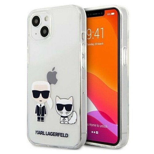 фото Чехол для смартфона karl lagerfeld для iphone 13, прозрачный