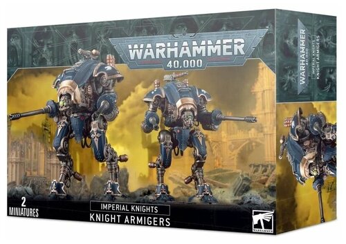 Набор миниатюр для настольной игры Warhammer 40000 - Imperial Knights: Knight Armigers