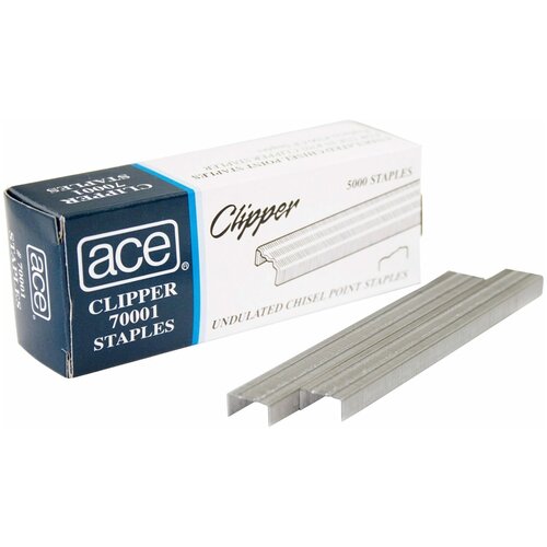 Скобы для степлера / Ace clipper 70001 / 5000 штук в пачке