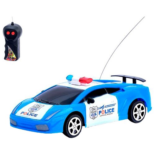 Машина радиоуправляемая «Полицейский патруль», работает от батареек, микс