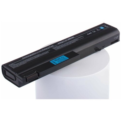 аккумулятор батарея для ноутбука hp compaq 8440p hstnn i44c 11 1v 5200mah replacement черная Аккумуляторная батарея iBatt iB-B1-A520H 5200mAh для ноутбуков HP-Compaq 486296-001, HSTNN-I44C, HSTNN-I44C-A,