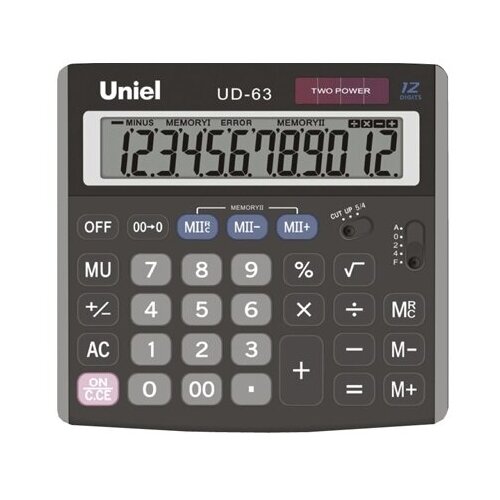 Калькулятор Uniel UD-63 СU263 калькулятор uniel ud 20ii сu2352
