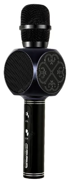 Беспроводной караоке микрофон с колонкой YS63, цвет черный