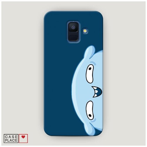 фото Чехол пластиковый samsung galaxy a6 подушка синий фон case place