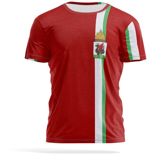 фото Футболка panin brand, размер m, бордовый, серый