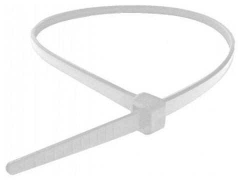 фото Хомут 200*3,6 мм пластмассовый белый (100 шт)