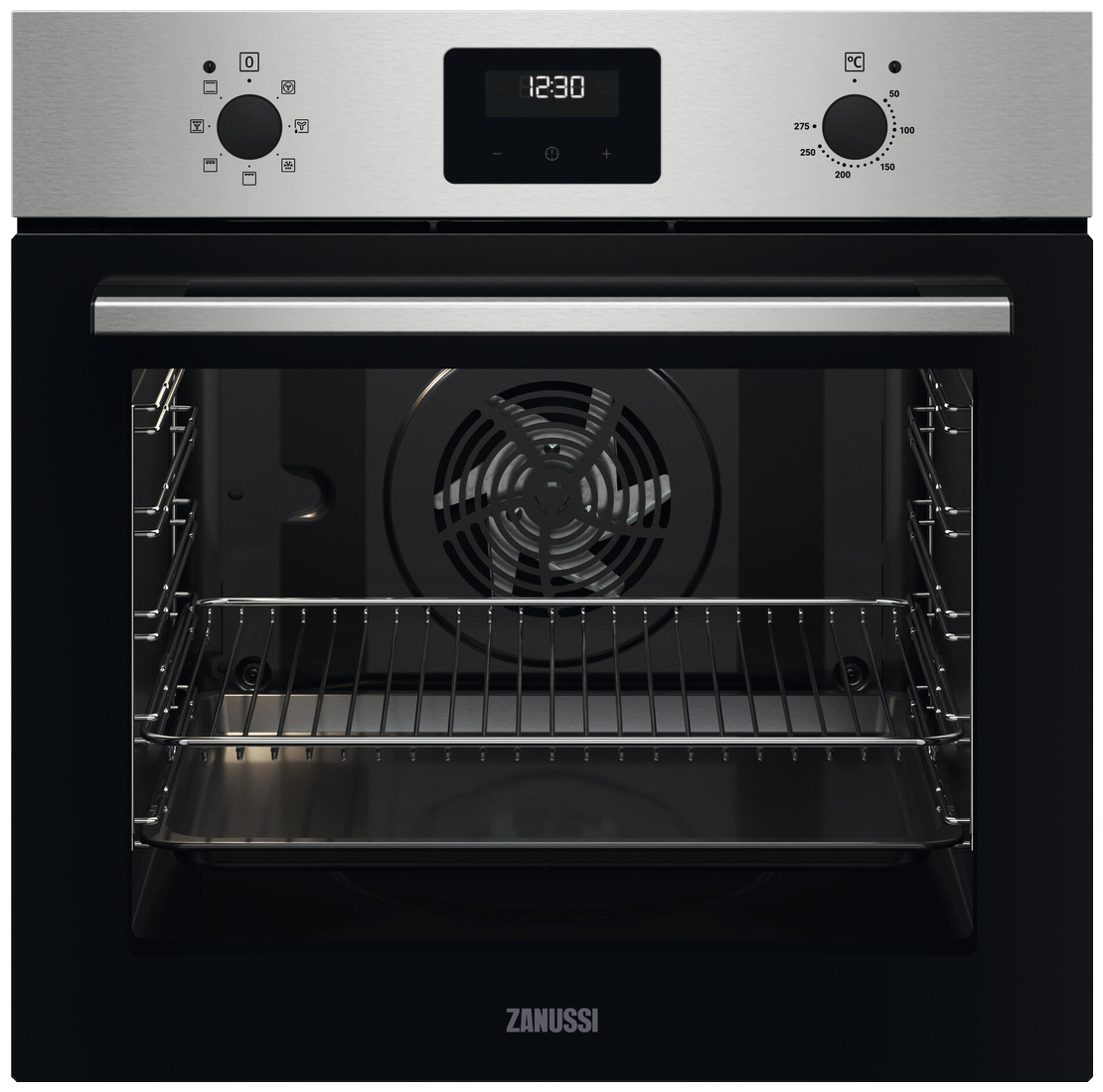 Духовой шкаф Zanussi OPZB4310X, нержавеющая сталь/черный